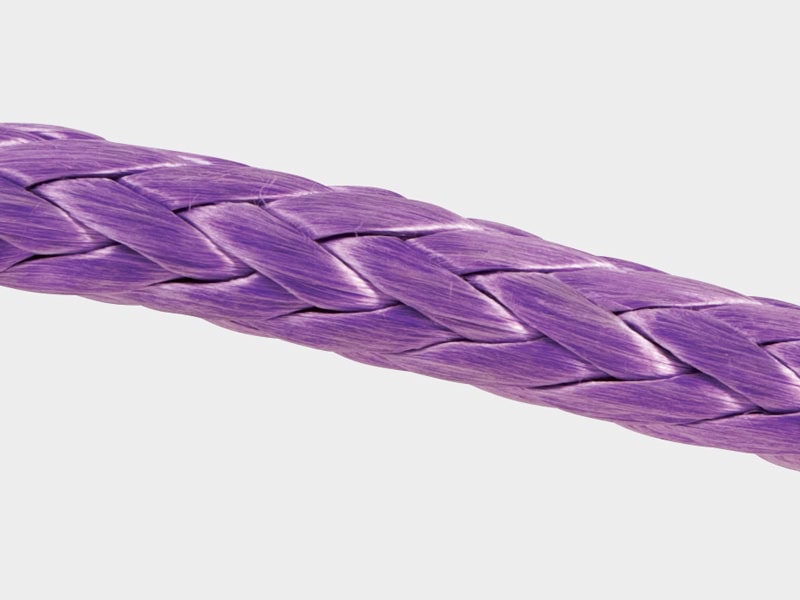 Durable purple rope for industrial and outdoor use.